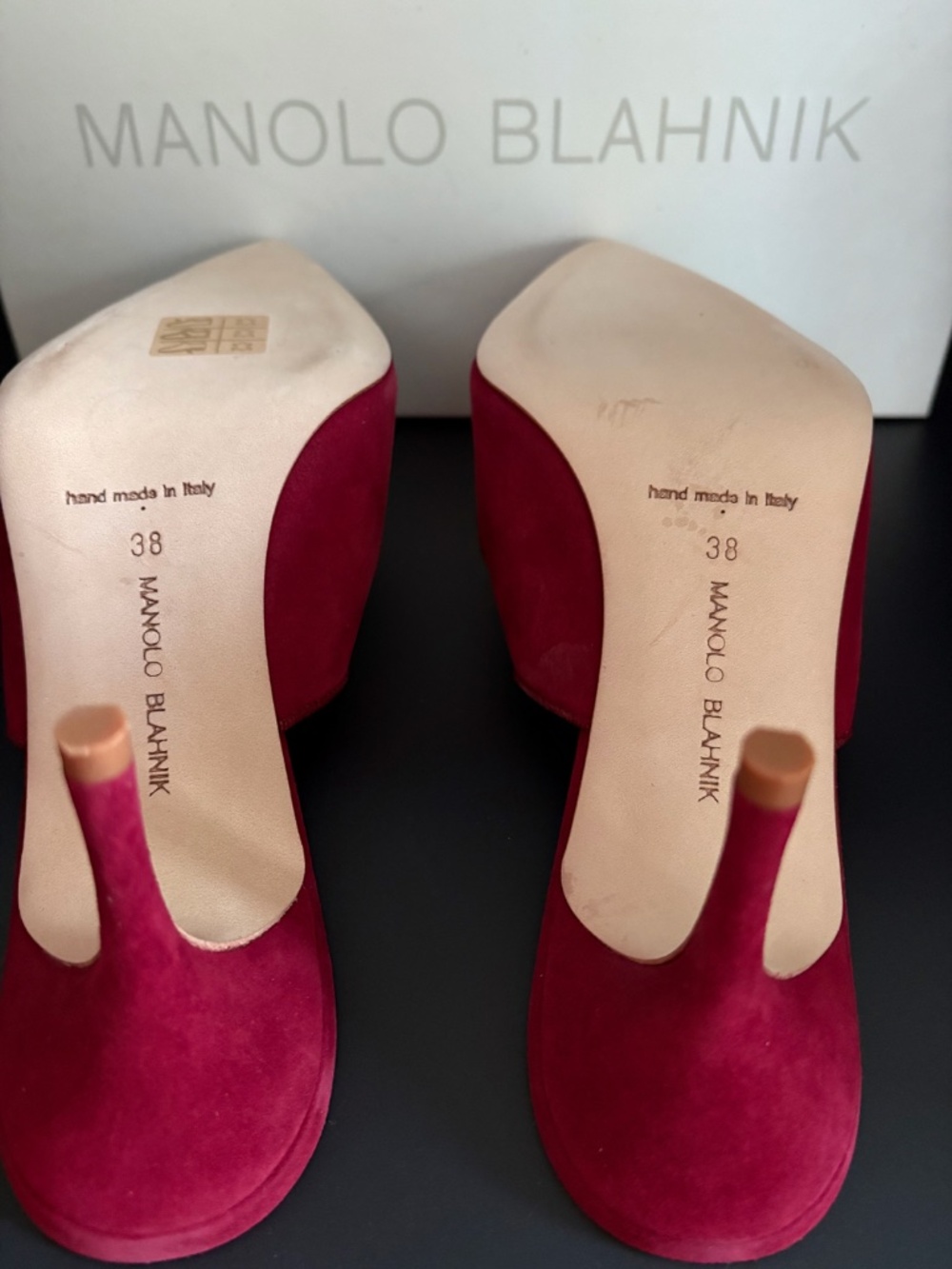 Manolo Blahnik Campari Mule - Picture 4 of 5